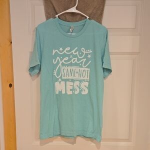 Bella Canvas Light Blue Graphic Tee